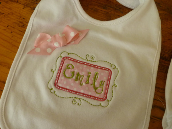 Personalized Coming Home Oufit, Take Home From Hospital Outfit, Layette Gown, or one piece,, or one piece and Hat, bib and burp Set