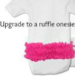 Personalized Baby Girl one piece or ruffle edge T- Shirt, Royal Princess, with shoulder bows and coordinating headband