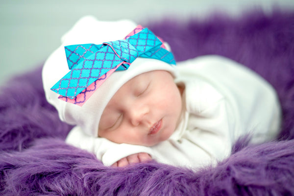 Personalized Coming Home Oufit, Take Home From Hospital Outfit, Layette Gown, or one piece and Hat Set, Girls Take Home outfit