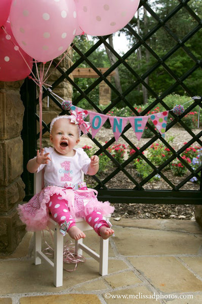 Girls First Birthday Outfit, Shirt or Onepiece, Bloomers,Tutu, Hairbow, Headband, and Baby Legs, long or short sleeves